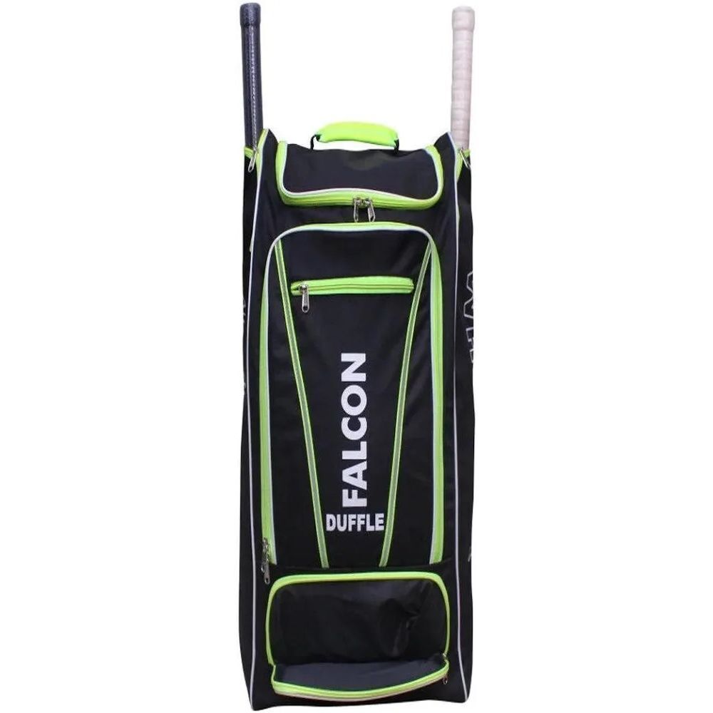 WHITEDOT Sports Falcon 1.0 Duffle Backpack Cricket Kitbag, Black